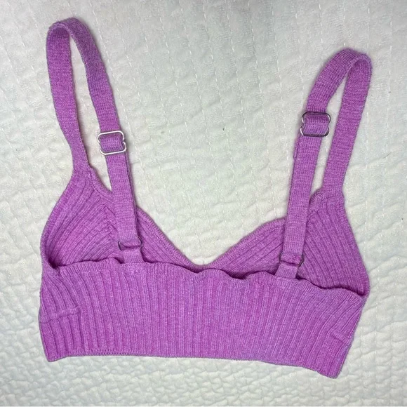 Wild Fable Women’s Ribbed Bralette - Pink - Picture 2 of 5